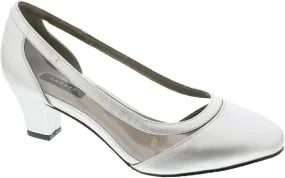 ARRAY Women's Eve Lucite Trim Low Heel Dress Pump