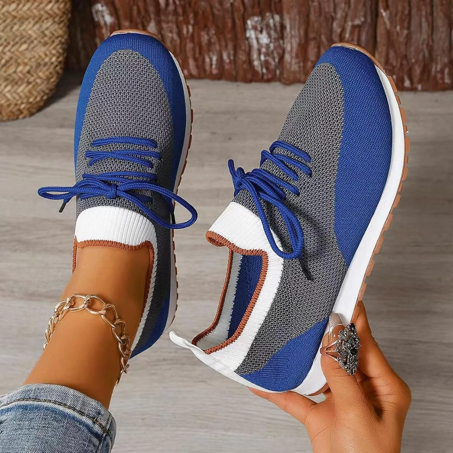 Athletic Shoes for Women Women's Barefoot Shoes Mesh Lightweight Sneaker for Work Nursing Shoes for Women