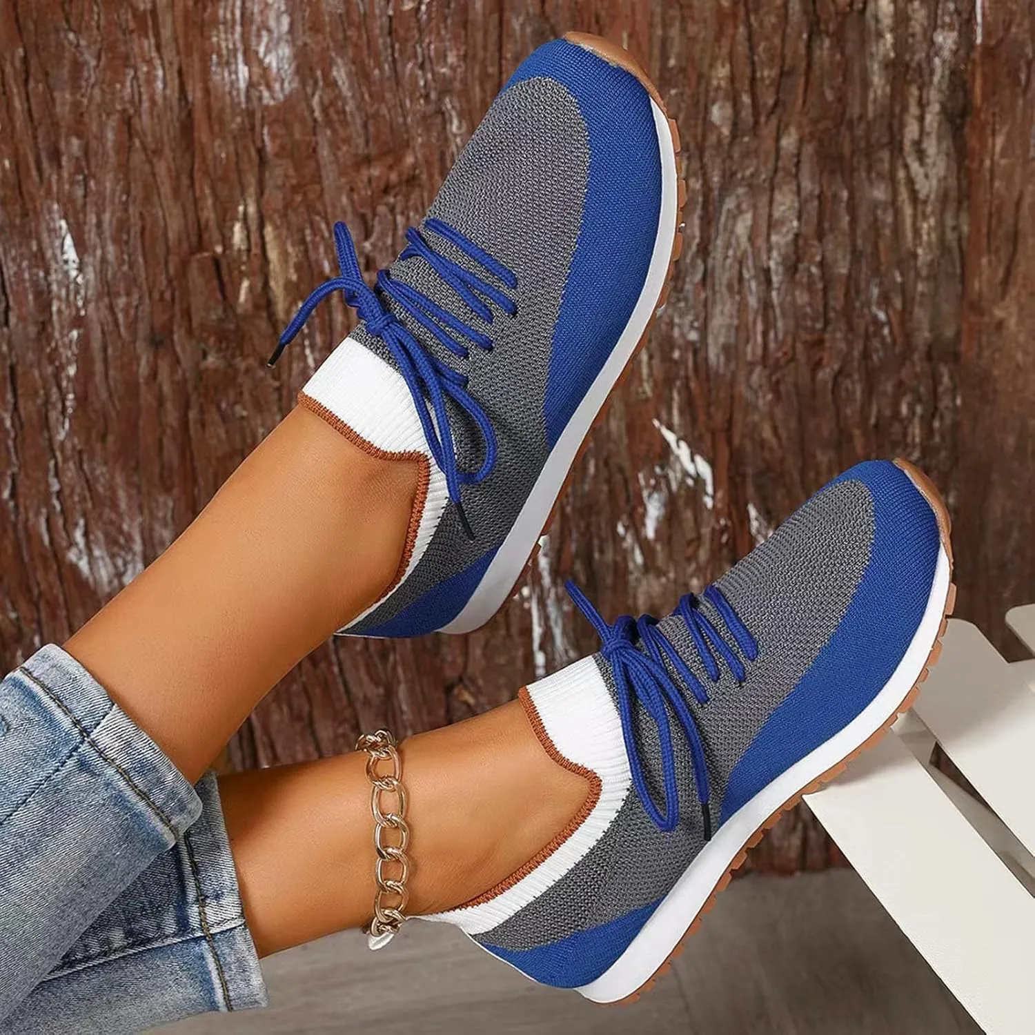 Athletic Shoes for Women Women's Barefoot Shoes Mesh Lightweight Sneaker for Work Nursing Shoes for Women