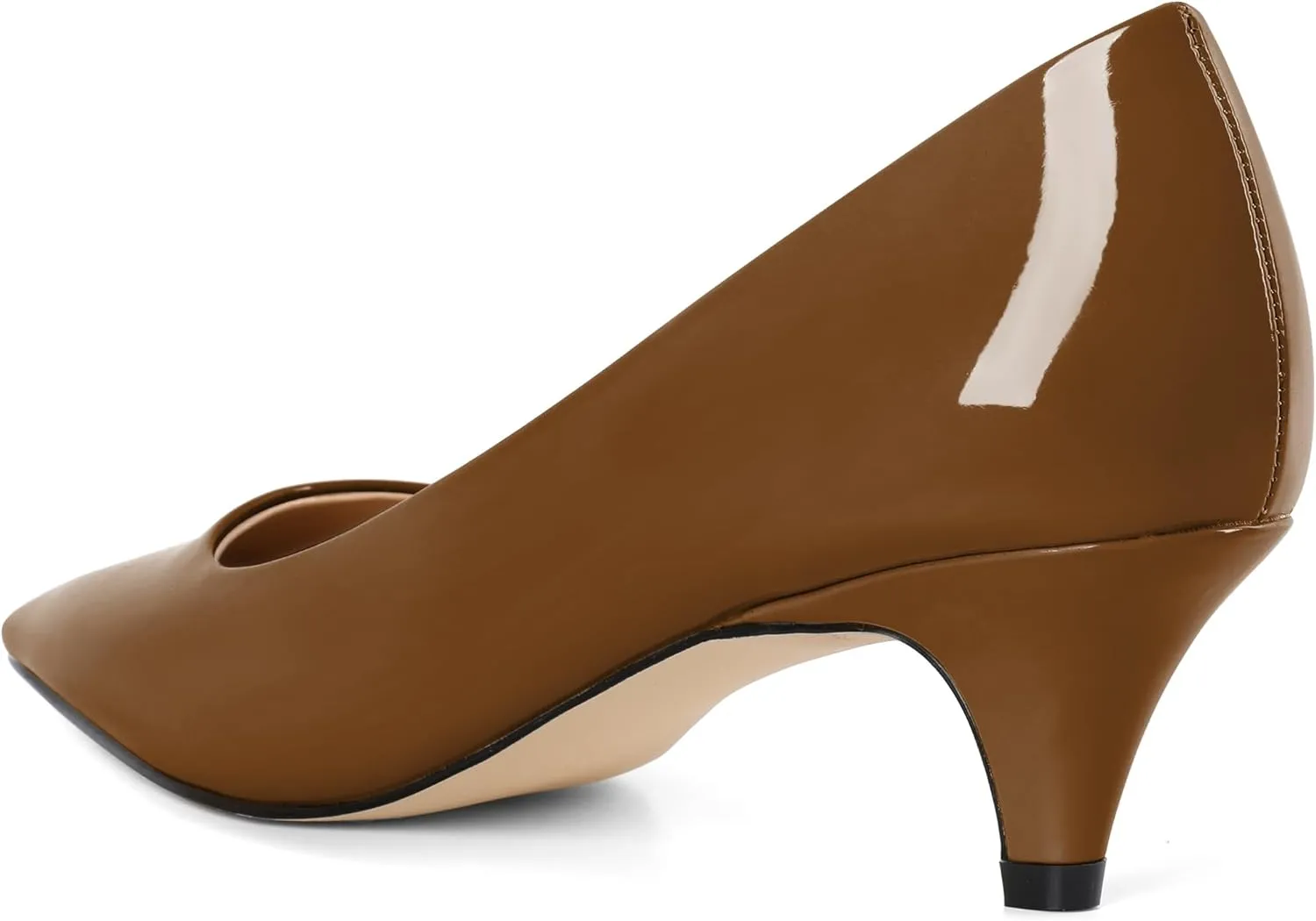 AUMOTED Women's Shoes Low Heels Square Toe Kitten Heel Daily Pumps 2 Inch Dressy Shoes