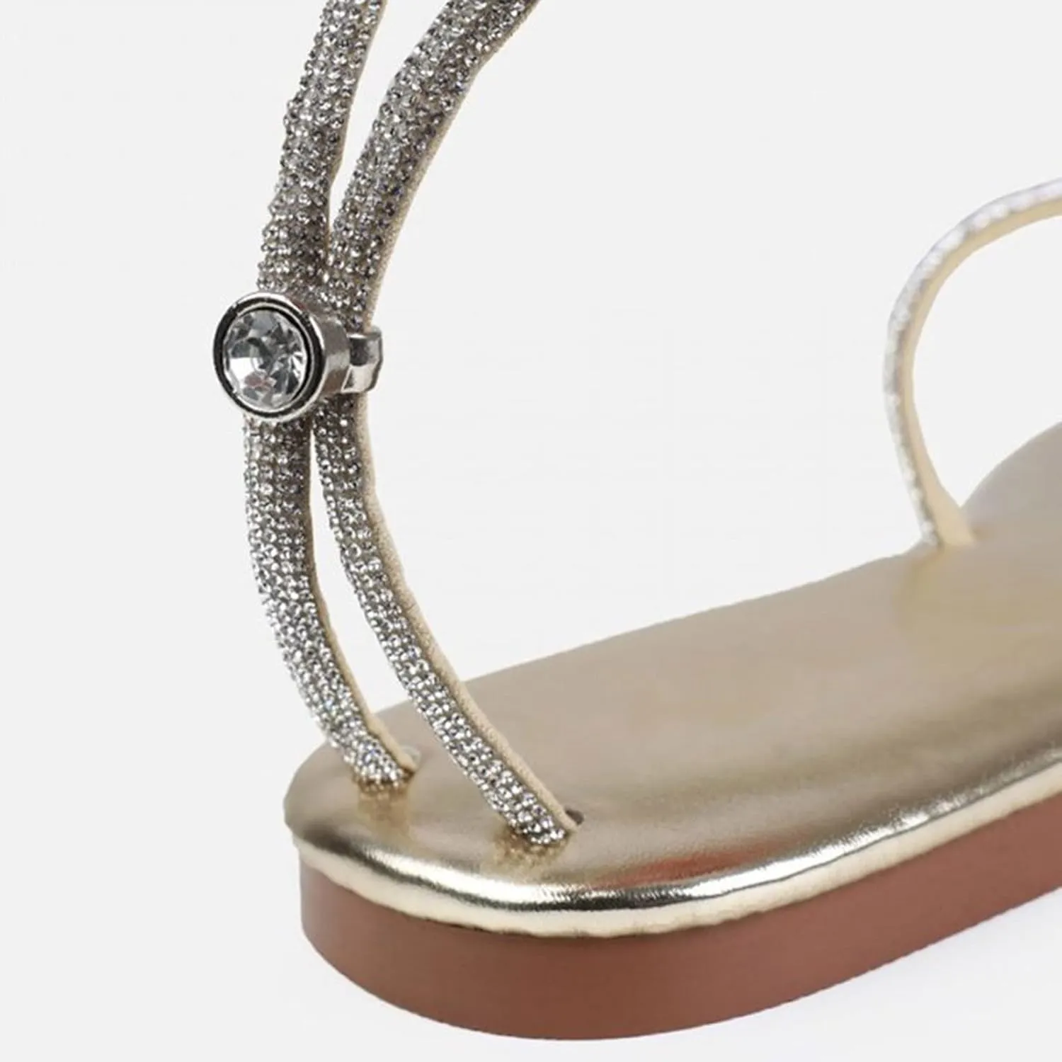 Comfortable Slide Sandals Women Slippers Summer New Pattern Rhinestone Shiny Fashion Flat Bottom Comfortable Non Slip