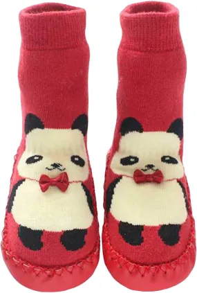 Cute Children Toddler Shoes and Winter Boys and Girls Floor Socks Shoes Flat Bottom Non Slip Warm Walking Baby Boy