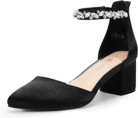 DREAM PAIRS Women's Low Heel Pump Shoes