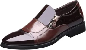 Mens Comfort Dress Shoes Men's Comfortable Oxford Shoes for Wedding Evening Uniform Party Office Mens Soft Patent Leather Shoes