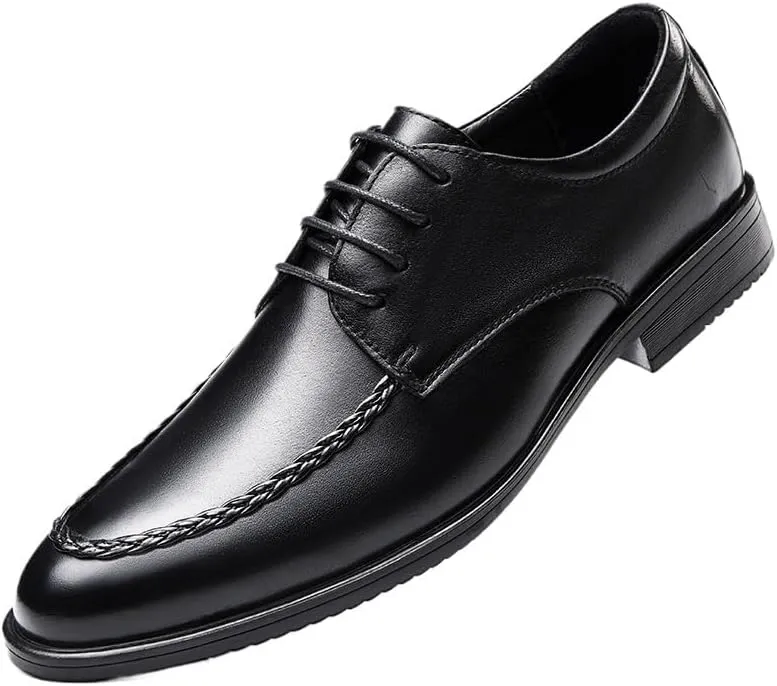 Mens Faux Patent Leather Oxfords Shiny Dress Shoes Lace Up Formal Shoes for Tuxedo Wedding Business(9)