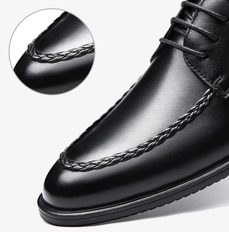 Mens Faux Patent Leather Oxfords Shiny Dress Shoes Lace Up Formal Shoes for Tuxedo Wedding Business(9)