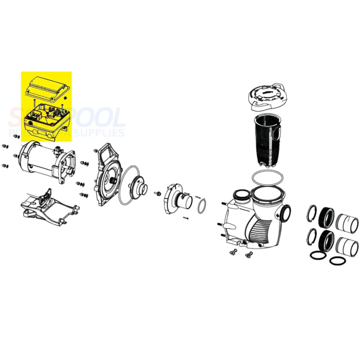 Pentair Drive Kit With Keypad For IntelliFlo Pool Pump | Almond | 356879Z
