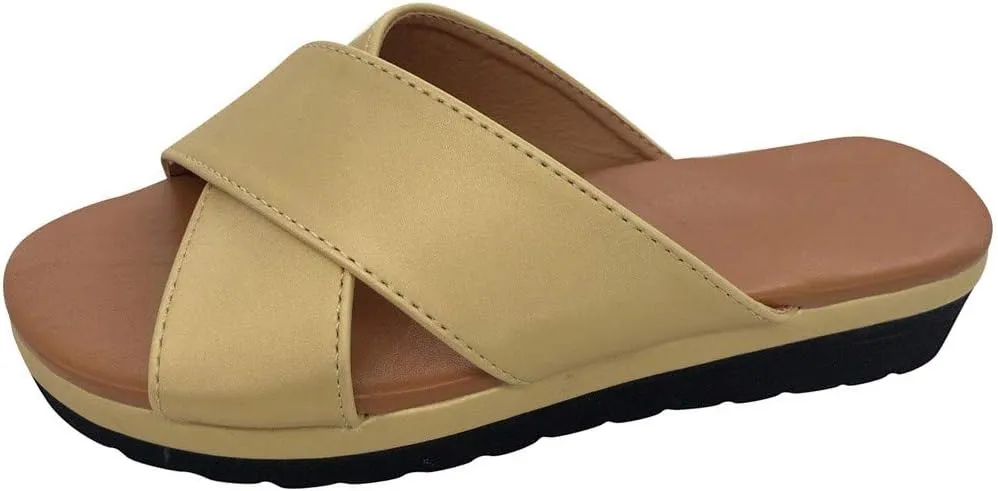 Sandals for Women Wide Width Gibobby 2019 Comfy Platform Sandal Shoes Summer Beach Travel Shoe Slipper Flip Flop