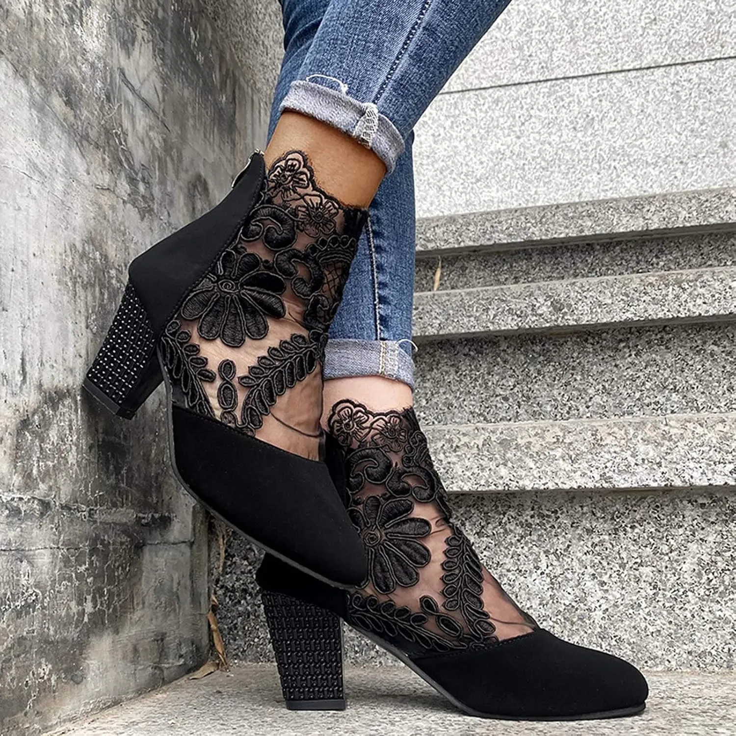 Wedge Sandals for Women High Heel Dressy Flower Pattern Sandals Outdoor Classic Summer Comfortable Shoe