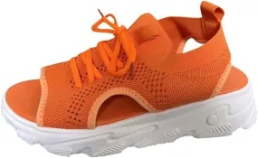 Wedge Sandals for Women Orthopedic Slide Sport Sandals Open Toe Summer Dressy Platform Sandal Arch Support Wide Width Shoes Comfy Sports Knit Sandal Soft Sole Fashion Trendy Dressy Shoes 2025