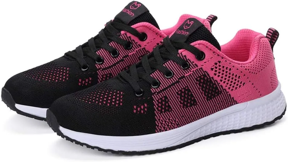 Women's Fashion Sneaker Mesh Slip On Black Non Slip Shoes for Women Comfortable Womens Running Shoes White Loafers Cute Sneakers for Women Trendy