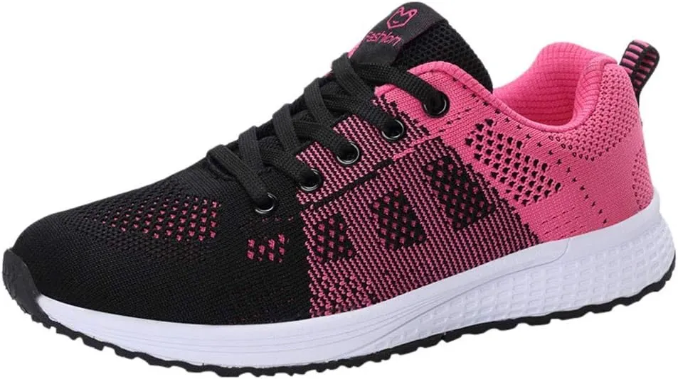 Women's Fashion Sneaker Mesh Slip On Black Non Slip Shoes for Women Comfortable Womens Running Shoes White Loafers Cute Sneakers for Women Trendy
