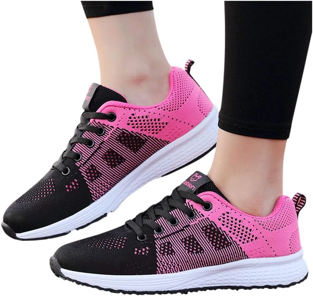 Women's Fashion Sneaker Mesh Slip On Black Non Slip Shoes for Women Comfortable Womens Running Shoes White Loafers Cute Sneakers for Women Trendy